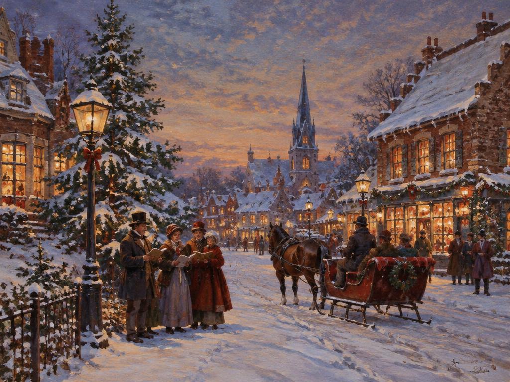Carolers on Market Street